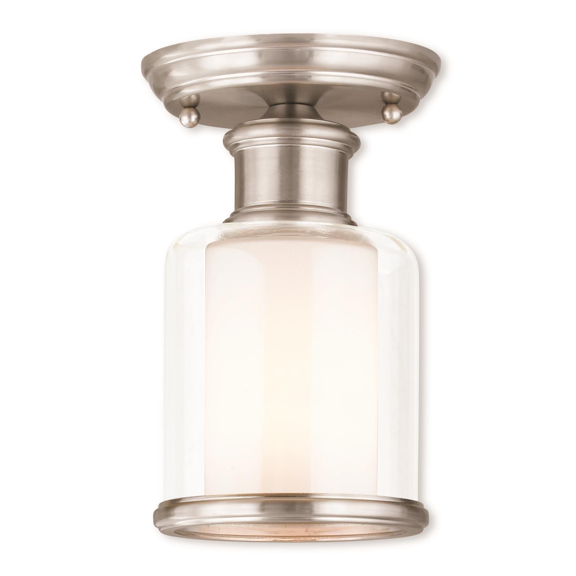 Middlebush 5 Inch 1 Light Semi Flush Mount by Livex Lighting